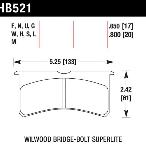 Hawk Performance HB521G.800