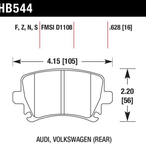 Hawk Performance HB544Z.628