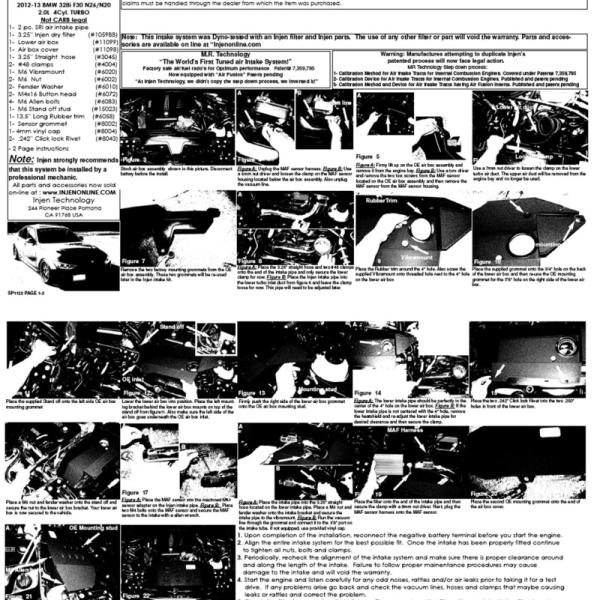 INJ SP Intake Injen SP1122WB