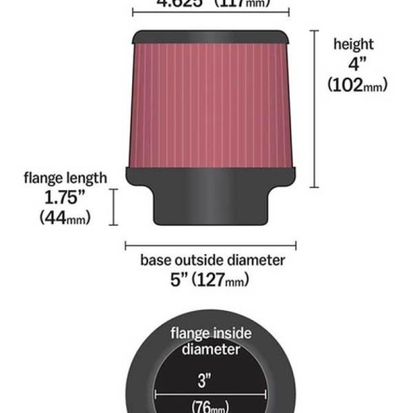 KN Universal Air Filter K&N Engineering RU-3700