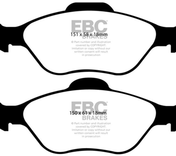 EBC Greenstuff Brake Pad Sets EBC DP2197/2
