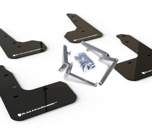 RAL UR Blk Flap/Wht Logo Rally Armor MF51-UR-BLK/WH