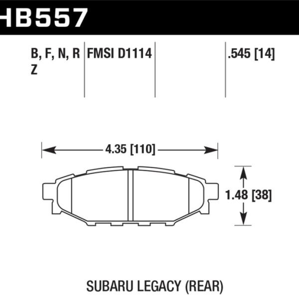 Hawk Performance HB557Z.545