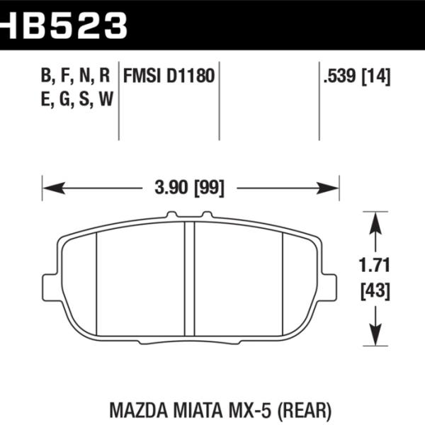 Hawk Performance HB523E.539
