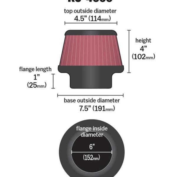 KN Universal Air Filter K&N Engineering RU-4600
