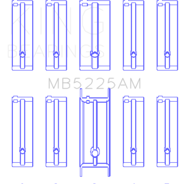 KING Main Bearings King Engine Bearings MB5225AM