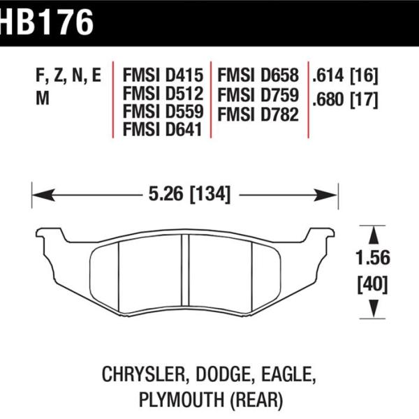 Hawk Performance HB176N.614
