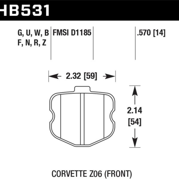 Hawk Performance HB531W.570