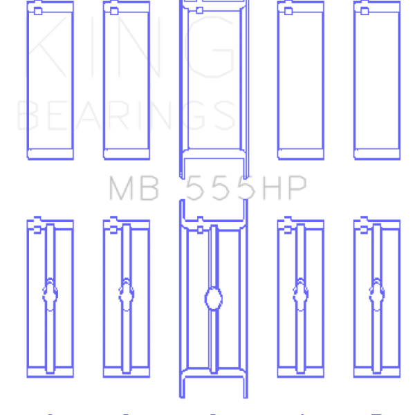 KING Main Bearings King Engine Bearings MB555HP010