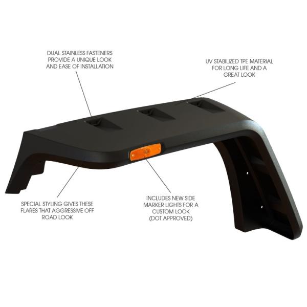 RUG Fender Flare Kits Rugged Ridge 11640.09