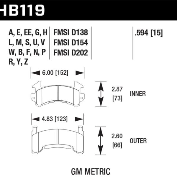 Hawk Performance HB119M.594