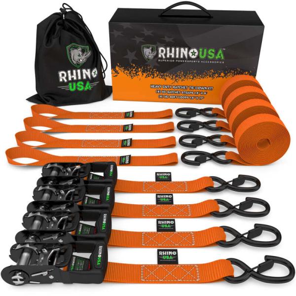 RSA Tie Down Kits Rhino USA HDKIT-4PK-ORG