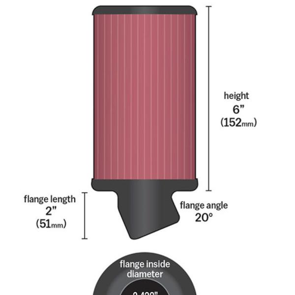 KN Universal Air Filter K&N Engineering RU-1770