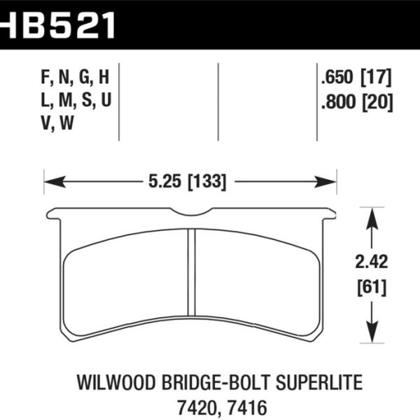 Hawk Performance HB521M.800