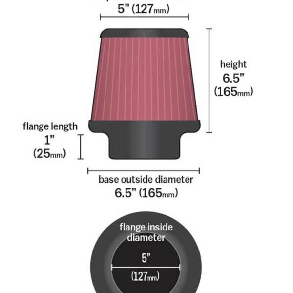 KN Universal Air Filter K&N Engineering RU-1037