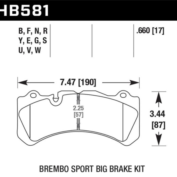 Hawk Performance HB581W.660