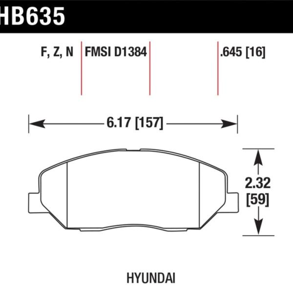 Hawk Performance HB635F.645