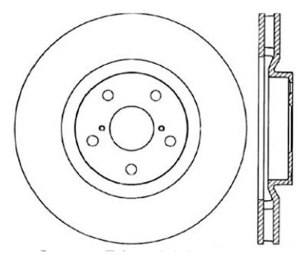 ST Slot & Drill Brake Rotors Stoptech 127.44104R
