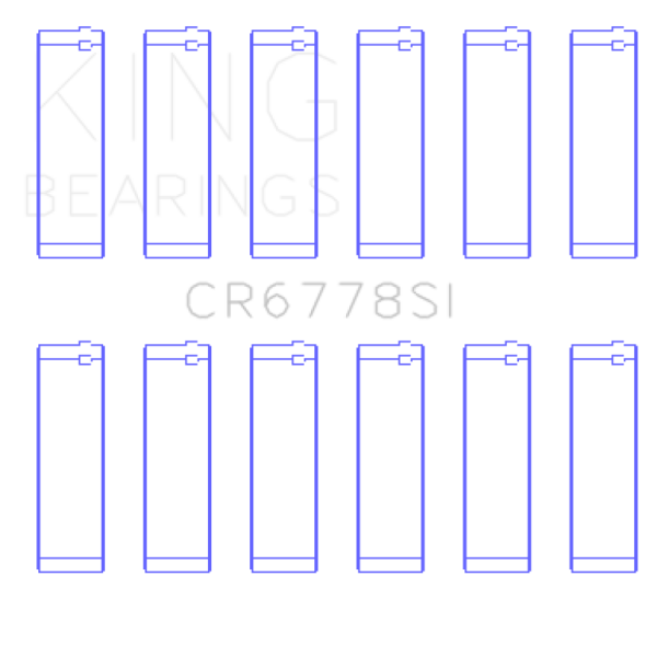 KING Connecting Rod Bearings King Engine Bearings CR6778SI0.25