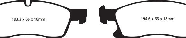 EBC Yellowstuff Brake Pad Sets EBC DP41871R