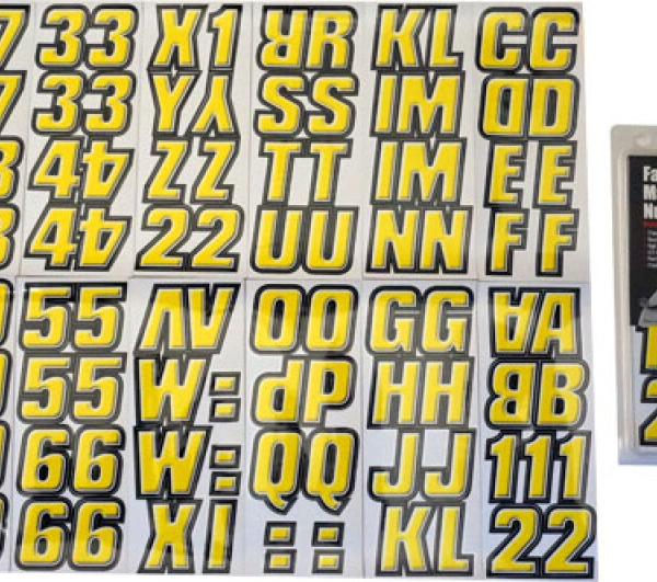 HRL Registration Letters Hardline YEBLK500