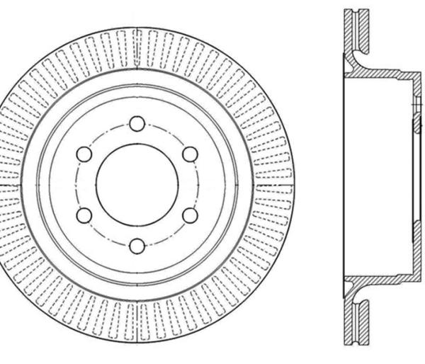 ST Slot & Drill Brake Rotors Stoptech 127.65135L