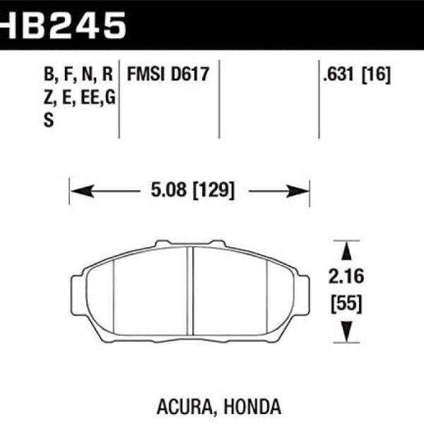 Hawk Performance HB245D.631