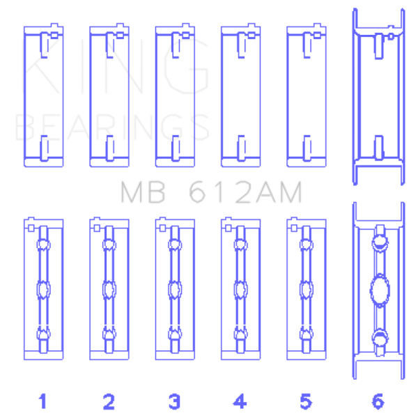 King Engine Bearings MB612AM