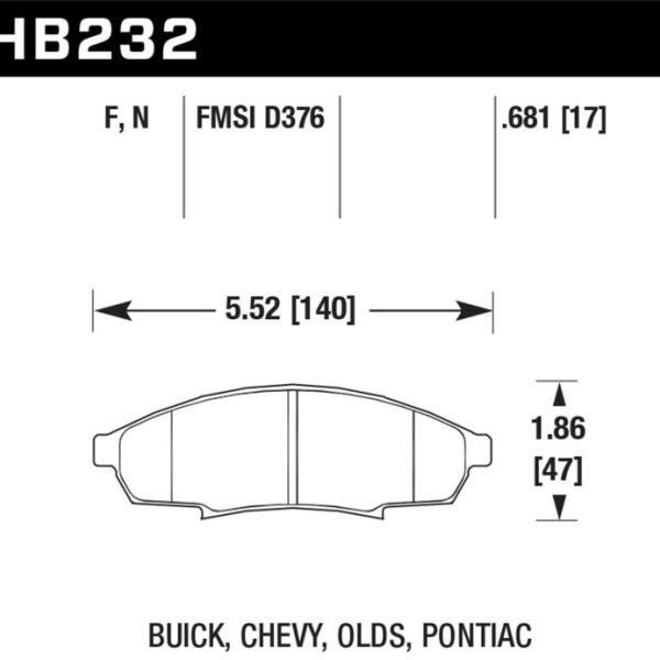 Hawk Performance HB232F.681