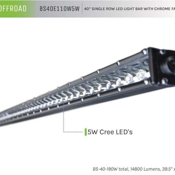 DVE LED Light Bars & Cubes DV8 Offroad BS40E110W5W