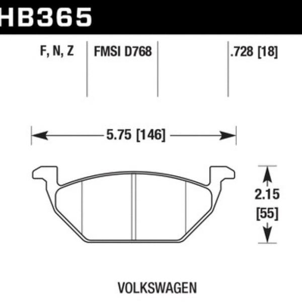 Hawk Performance HB365B.728