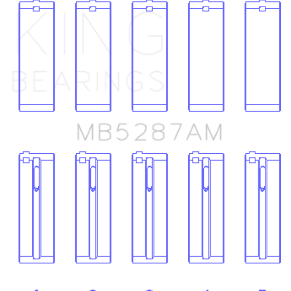KING Main Bearings King Engine Bearings MB5287AM0.25