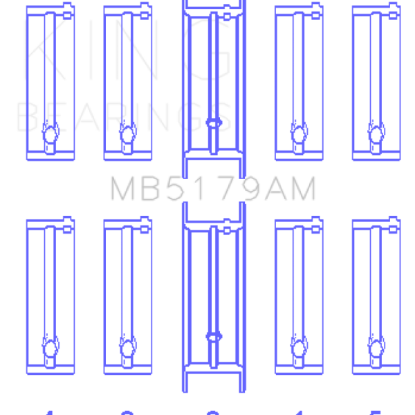 KING Main Bearings King Engine Bearings MB5179AM0.25