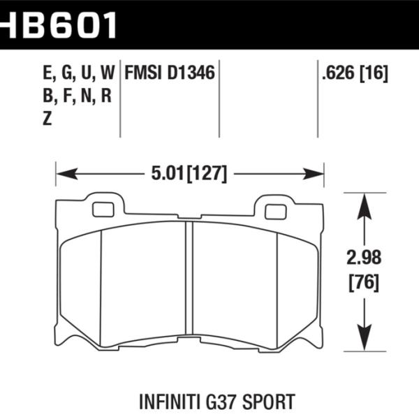 Hawk Performance HB601E.626