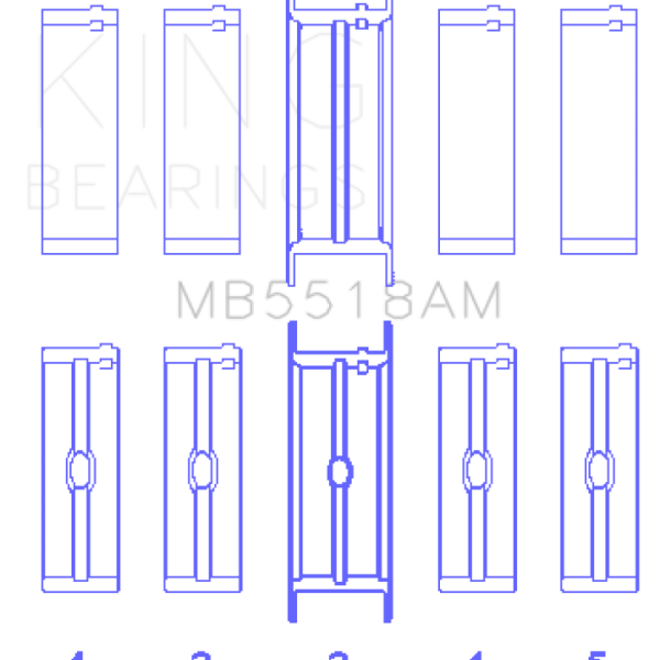KING Main Bearings King Engine Bearings MB5518AM010