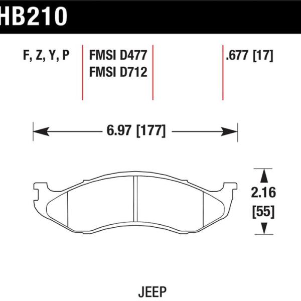 Hawk Performance HB210Y.677