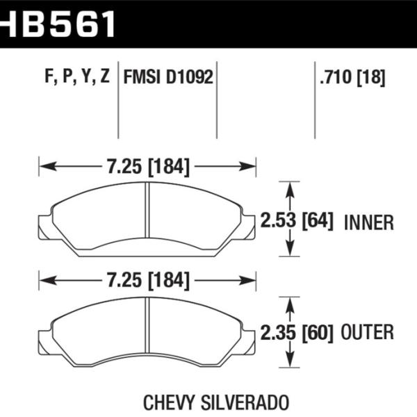 Hawk Performance HB561P.710