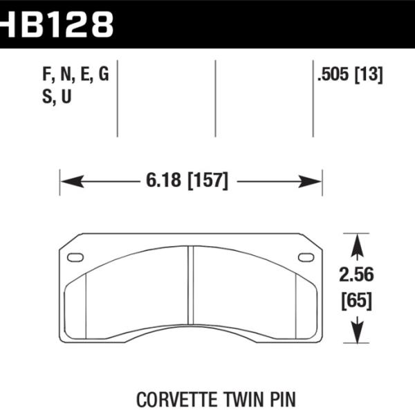 Hawk Performance HB128G.505