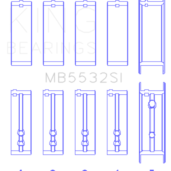 KING Main Bearings King Engine Bearings MB5532SI