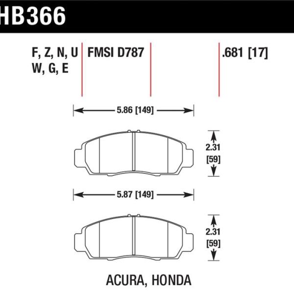Hawk Performance HB366B.681