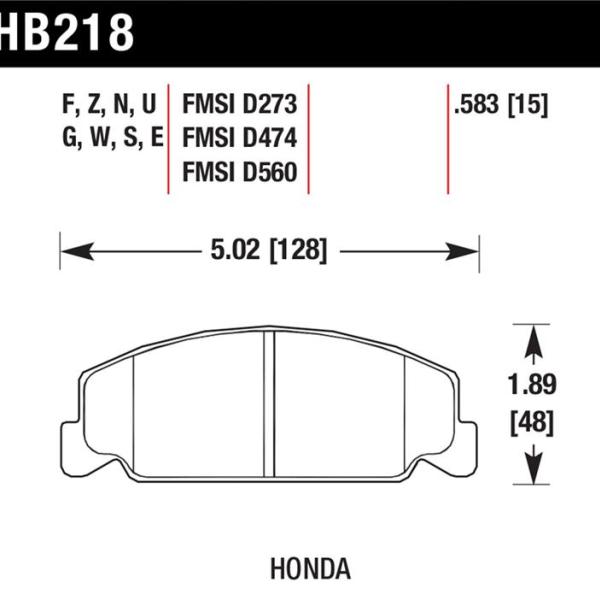Hawk Performance HB218G.583