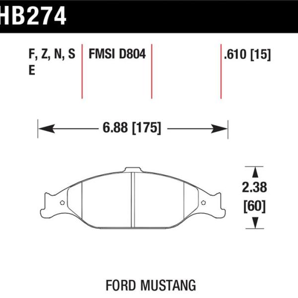 Hawk Performance HB274E.610
