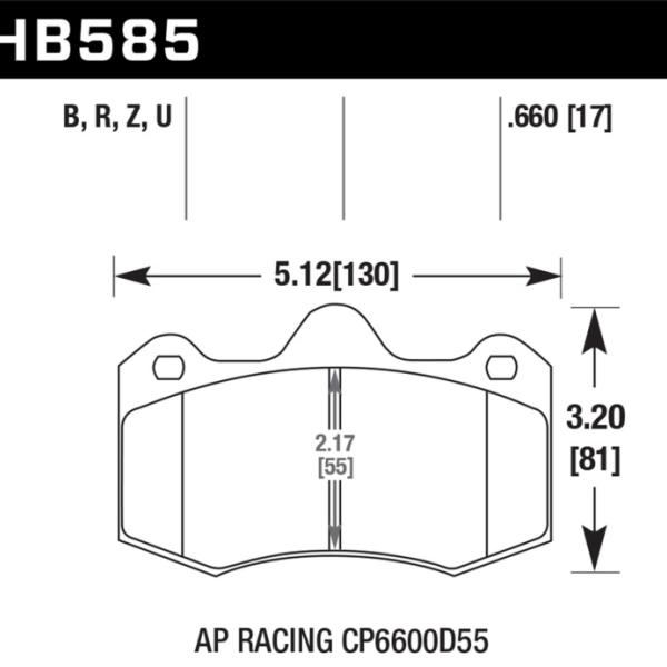 Hawk Performance HB585Z.660
