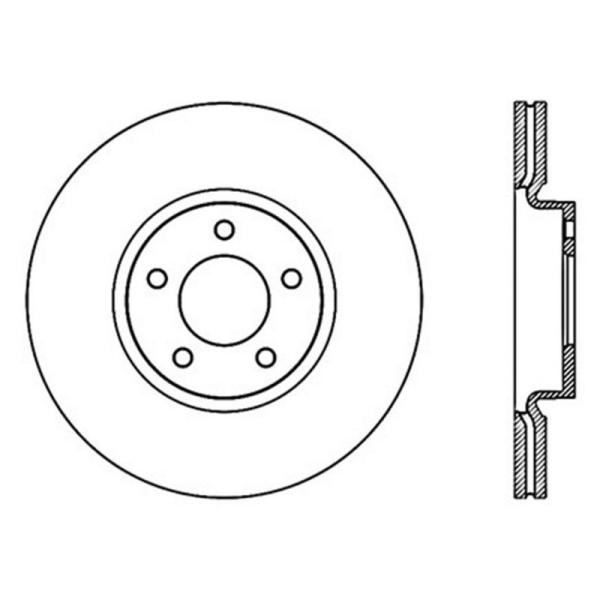 ST Slotted Sport Brake Rotors Stoptech 126.45078SL