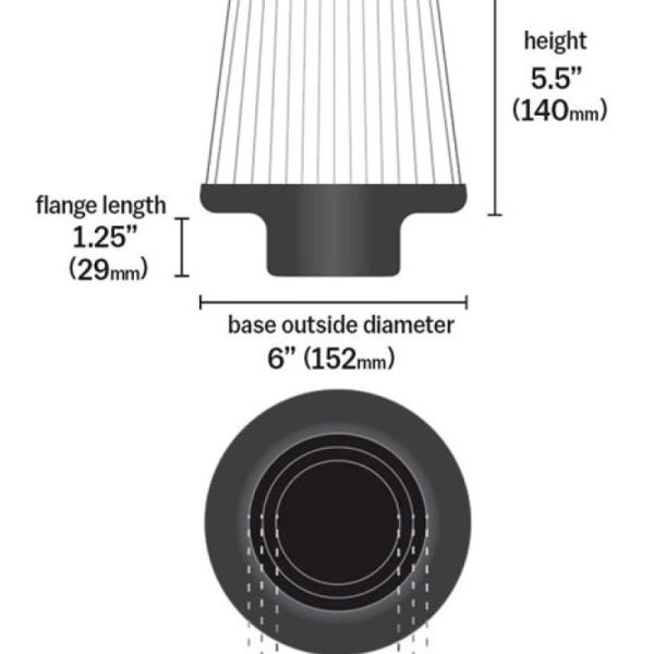 KN Universal Air Filter K&N Engineering RG-1001WT