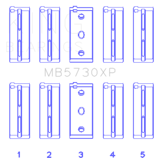 KING Performance Main Bearings King Engine Bearings MB5730XP
