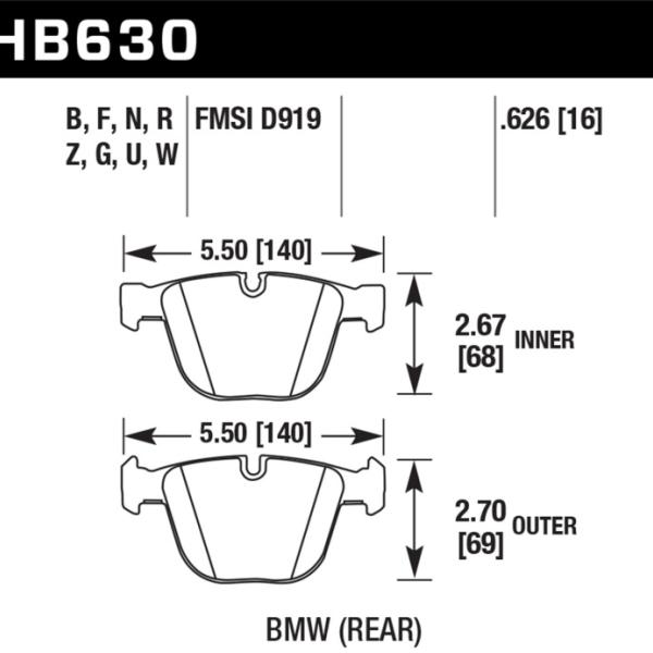 Hawk Performance HB630W.626