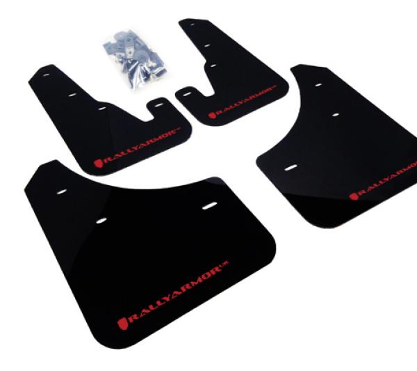 RAL UR Blk Flap/Rd Logo Rally Armor MF9-UR-BLK/RD