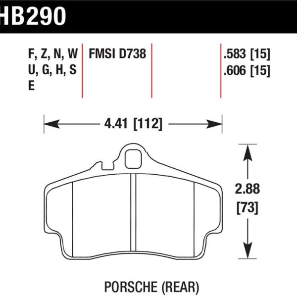 Hawk Performance HB290E.606