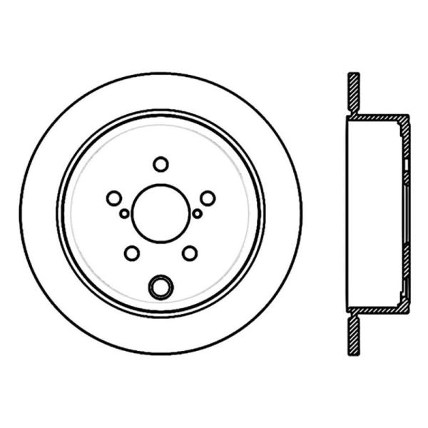 ST Performance Brake Rotors Stoptech 120.47029CRY